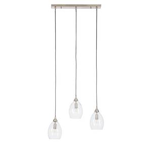 Hanglamp Vess glas/ijzer - 3 lichtbronnen