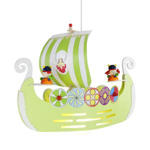 Suspension avec bateau viking Bois 1 ampoule