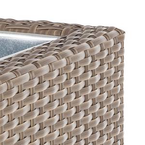 Fioriera Rattanesco Puca I Polyrattan marrone - 40 x 85 cm