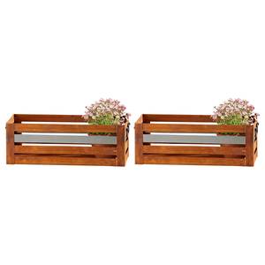 Jardinière Ladis (lot de 2) Fer - Rouille