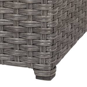 Vaso per fiori Paradise Lounge Polyrattan Grigio