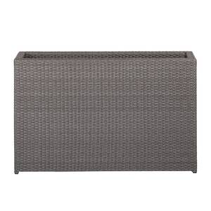 Vaso per fiori Paradise Lounge Polyrattan Grigio