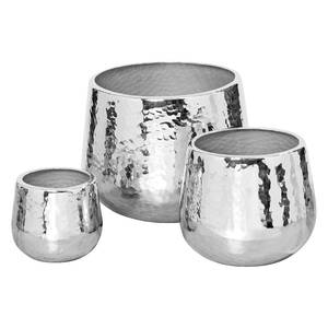 Cache-pot Gisa (3 éléments) Aluminium - Argenté