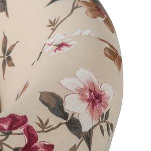 Fauteuil Philipp Tissu avec motif floral - Beige
