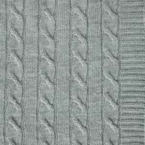 Plaid Aumale Grau - Textil - 130 x 180 cm