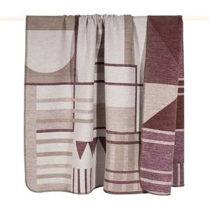 Plaid Bauhaus Tissu - Marron / Beige