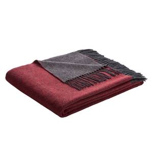 Plaid Cosy Luxury Wolle - Rot / Grau