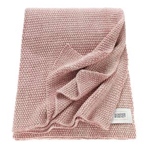 Plaid Melange Baumwollstoff - Babyrosa