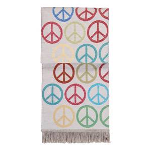 Plaid Peace Webstoff - Beige / Rot