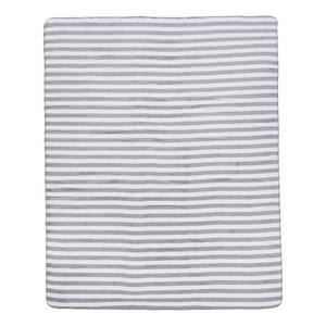 Plaid Stripes textielmix - lichtgrijs/crèmekleurig