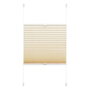 Rideau plissé Easyfix Crème - 90 x 130 cm