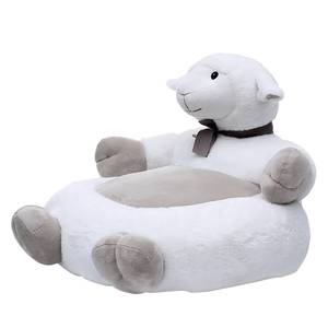Pluche fauteuil Sheep Mini geweven stof - wit/lichtgrijs