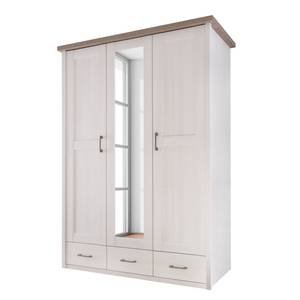 Armoire à vêtements Luca Pin - Blanc / Truffe