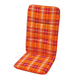 Matelas d'assise Ines Rouge / Orange - Coussin de dossier bas - 100 x 50 cm
