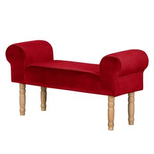 Panca imbottita Banquette Velluto - Rosso