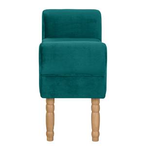 Banc capitonné Banquette Velours - Turquoise