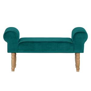 Bankje Banquette fluweel - Turquoise