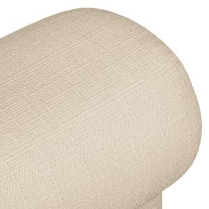 Banc capitonné Lotta II Tissu - Tissu Fala : Crème - Beige - Frêne