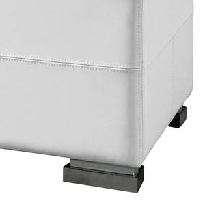 Banc capitonné Paso Cuir synthétique - Blanc