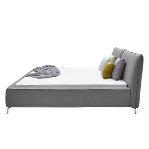 Gestoffeerd bed Alamo geweven stof - Donkergrijs - 180 x 200cm