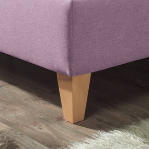 Gestoffeerd bed Alnarp structuurstof Mauve - 180 x 200cm - Met lattenbodem