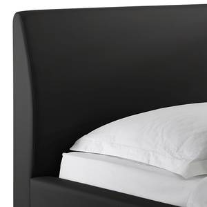 Gestoffeerd bed Alto Comfort zwart kunstleer/wit - Zwart - 160 x 200cm