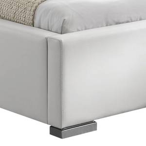 Gestoffeerd bed Alto Comfort zwart kunstleer/wit - Wit - 180 x 200cm