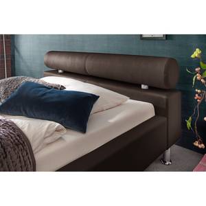 Gestoffeerd bed Anello kunstleer - Bruin - 100 x 200cm