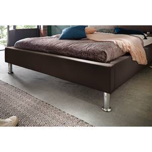 Gestoffeerd bed Anello kunstleer - Bruin - 100 x 200cm