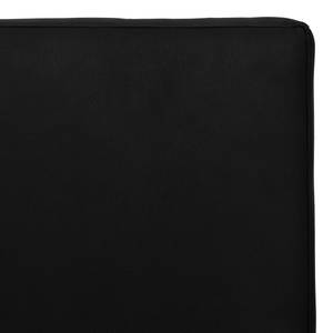 Lit rembourré Aralia I Cuir véritable - Cuir Arik : Noir - 140 x 200cm - 1 tiroir de lit - Forme en T