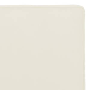 Lit rembourré Aralia I Cuir véritable - Cuir Arik : Blanc - 160 x 200cm - 1 tiroir de lit - Forme en T