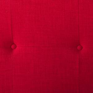 Gestoffeerd bed Bornstedt geweven stof - Rood - 180 x 200cm