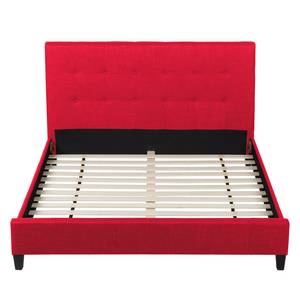 Gestoffeerd bed Bornstedt geweven stof - Rood - 180 x 200cm