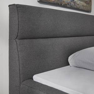 Gestoffeerd bed Caliento geweven stof - Donkergrijs - 180 x 200cm