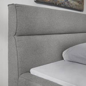 Gestoffeerd bed Caliento geweven stof - Rookgrijs - 160 x 200cm