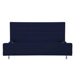 Gestoffeerd bed Chelsea Stof Valona: Donkerblauw - 140 x 200cm