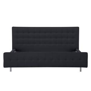 Gestoffeerd bed Chelsea Stof Valona: Antraciet - 160 x 200cm