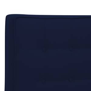Gestoffeerd bed Chelsea Stof Valona: Donkerblauw - 160 x 200cm