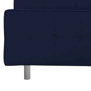 Gestoffeerd bed Chelsea Stof Valona: Donkerblauw - 160 x 200cm