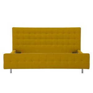 Gestoffeerd bed Chelsea Stof Valona: Mosterdgeel - 180 x 200cm