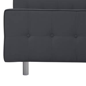 Gestoffeerd bed Chelsea Stof Valona: Grijs - 90 x 200cm