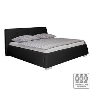 Gestoffeerd bed Classic Button kunstleer - Kunstleer NTLO: 6 oil - 140 x 200cm - H2 zacht