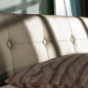 Gestoffeerd bed Classic Button kunstleer - Kunstleer NTLO: 8 driftwood - 140 x 200cm - H3 medium