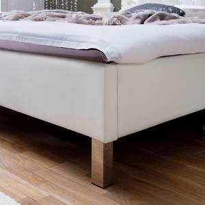 Gestoffeerd bed Cristallo kunstleer - Wit - 160 x 200cm