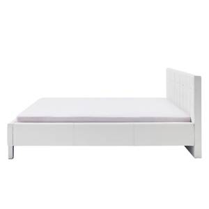 Gestoffeerd bed Cristallo kunstleer - Wit - 160 x 200cm