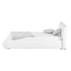 Gestoffeerd bed Elisse (incl. bedlades) kunstleer wit - 160 x 200cm