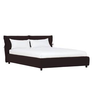 Gestoffeerd bed Fanna Stof Linea: Bruin - 140 x 200cm - Wenge