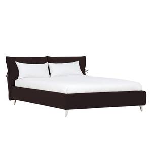 Gestoffeerd bed Fanna Stof Linea: Bruin - 140 x 200cm - Roestvrij staal