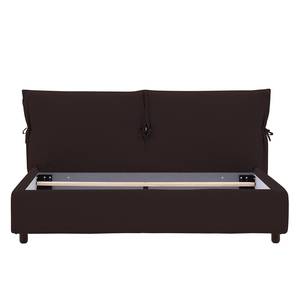 Polsterbett Fanna Stoff Linea: Braun - 140 x 200cm - Wenge