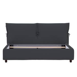 Gestoffeerd bed Fanna Stof Linea: Antraciet - 160 x 200cm - Wenge